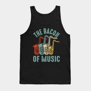 The Bacon of Music Design Saxophone Tank Top